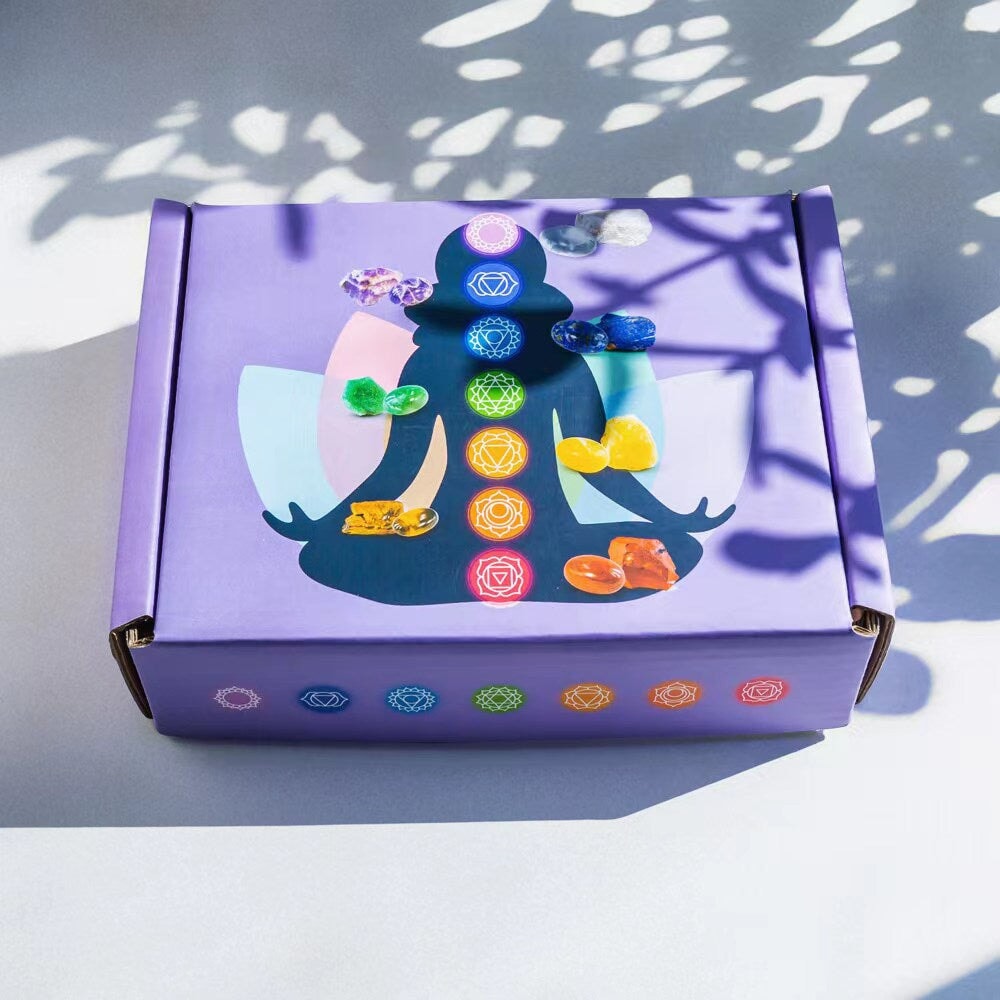 Healing Crystals Raw/Tumbled Stone Gift Box